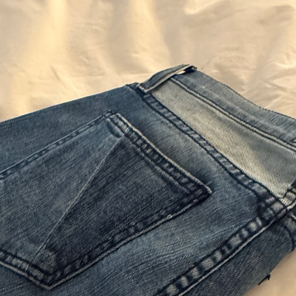 worn once! Current Elliot Blue Patchwork Jeans - image 5